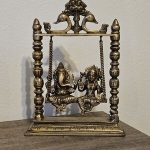 Brass Hindu Deity Swing Sculpture